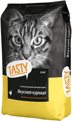 Tasty для взрослых кошек с курицей (10 кг)