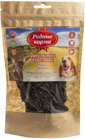 Лакомство родные корма для собак рубец говяжий 35 гр (1 шт)