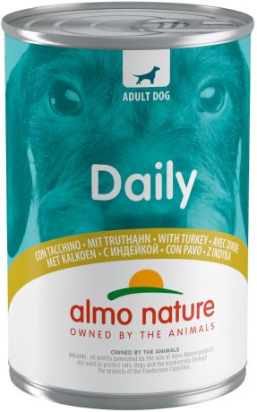 Almo Nature Dog Daily Menu для взрослых собак с индейкой 400 гр (400 гр)