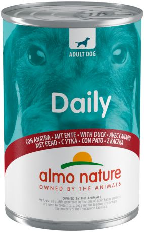 Almo Nature Dog Daily Menu для взрослых собак с уткой 400 гр (400 гр)
