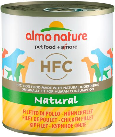 Almo Nature Dog Classic Hfc для взрослых собак с куриным филе (280 гр х 12 шт)