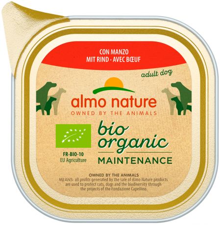 Almo Nature Dog Daily Menu Bio Organic для взрослых собак паштет с говядиной 100 гр (100 гр)