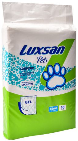 Пеленки впитывающие для собак Luxsan Premium Gel 60 х 60 см 10 шт (1 шт)