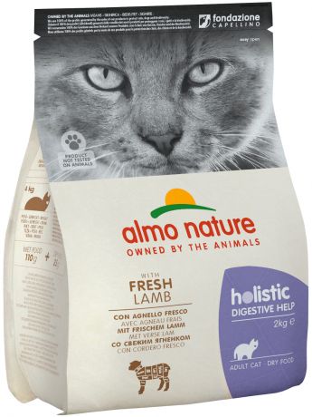 Almo Nature Adult Cat Holistic Digestive Help для взрослых кошек с чувствительным пищеварением с ягненком (0,4 кг)