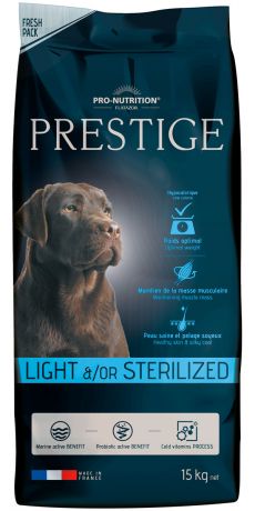 Flatazor Prestige Light/sterilised диетический для взрослых собак всех пород, кастрированных и стерилизованных собак (3 + 3 кг)