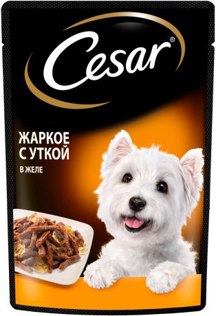 Cesar для взрослых собак маленьких пород жаркое с уткой 85 гр (85 гр)