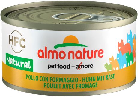 Almo Nature Cat Legend Hfc для взрослых кошек с курицей и сыром 70 гр (70 гр х 24 шт)