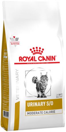 Royal Canin Urinary S/o Moderate Calorie для взрослых кошек при мочекаменной болезни с умеренным содержанием энергии (7 кг )