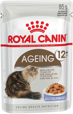 Royal Canin Ageing 12+ для пожилых кошек старше 12 лет в желе 85 гр (85 гр х 12 шт)