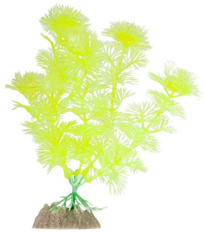 Растение для аквариума Glofish пластиковое флуоресцентное желтое 15,24 см (1 шт)