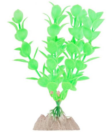 Растение для аквариума Glofish пластиковое флуоресцентное зеленое 13 см (1 шт)