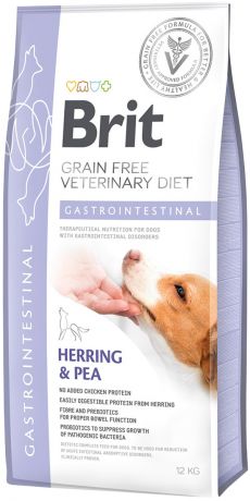 Brit Veterinary Diet Dog Grain Free Gastrointestinal для собак и щенков при заболеваниях желудочно-кишечного тракта (2 кг)