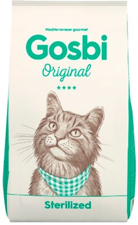 Gosbi Original Cat Sterilized для взрослых кастрированных котов и стерилизованных кошек с курицей (7 кг)