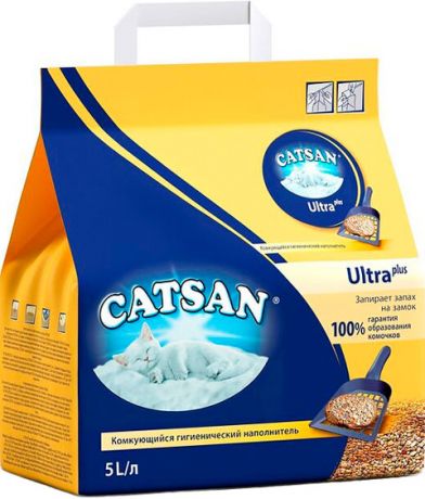 Catsan Ultra – Катсан наполнитель комкующийся для туалета кошек (5 л)