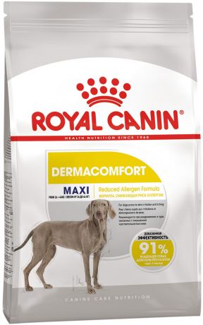Royal Canin Maxi Dermacomfort для взрослых собак крупных пород при аллергии (10 + 10 кг)