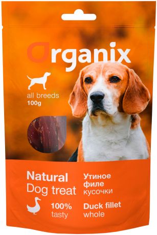 Лакомство Organix для взрослых собак всех пород утиное филе (100 гр)