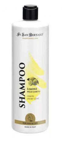 Isb Traditional Line Lemon Shampoo Ив Сан Бернард шампунь с ароматом лимона для короткошерстных собак и кошек (500 мл)