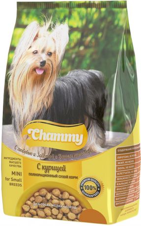 Chammy для взрослых собак маленьких пород с курицей (0,6 кг)