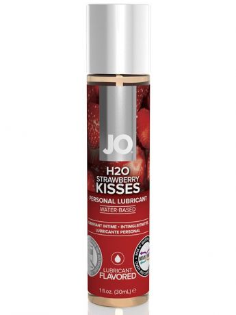 Съедобный лубрикант JO Flavored Strawberry Kiss - 30 мл
