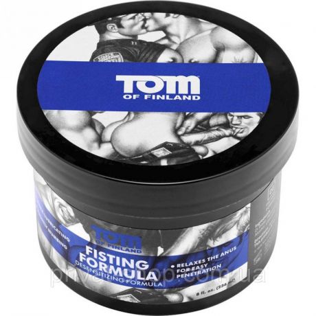 Масляный крем для анального фистинга с лидокаином Tom of Finland Fisting Formula Desensitizing Cream – 240 ml