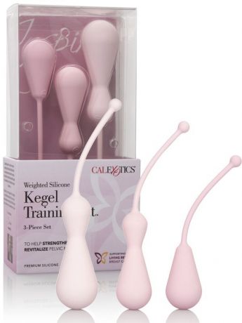 Набор утяжеленных стимуляторов для тренировок Кегеля Inspire Kegel Training Kit – розовый