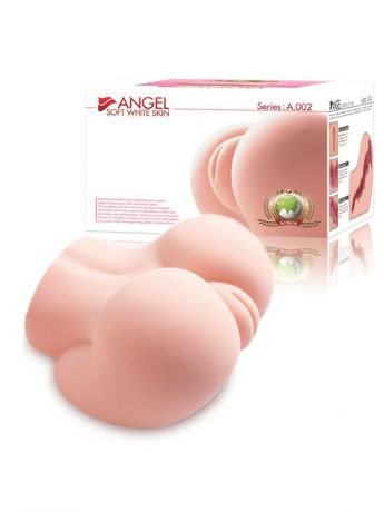 Мастурбатор мини попка с вагиной New Angel 2 – телесный