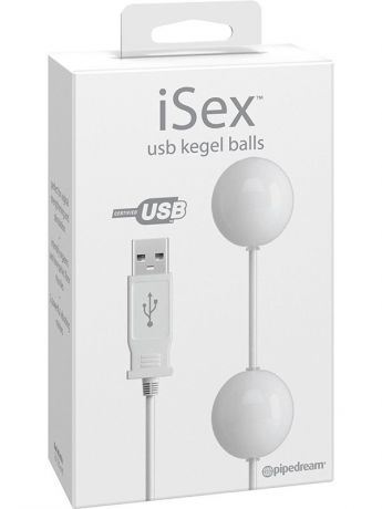 Вагинальные шарики iSex с вибрацией – белый