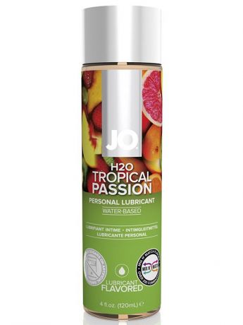 Съедобный лубрикант с ароматом фрукта страсти JO Flavored Tropical Passion - 120 мл