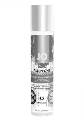 Лубрикант на силиконовой основе JO All-In-One Massage Glide-Fragrance Free - 30 мл