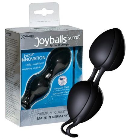 Вагинальные шарики Joyballs Secret со смещенным центром тяжести – черный