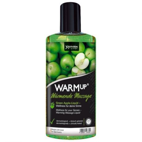 Съедобное разогревающее массажное масло WARMup "Зеленое Яблоко" - 150 мл