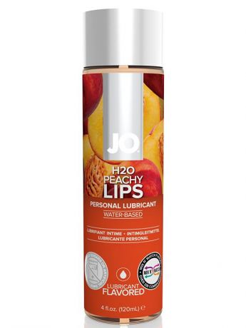 Съедобный лубрикант с ароматом персика JO Flavored Peachy Lips - 150 мл