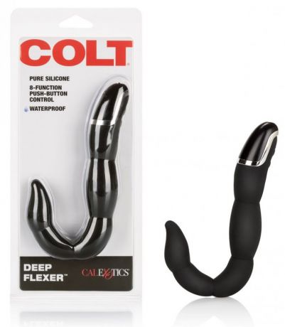 Мужской стимулятор двойного действия Calexotics Colt Deep Flexer – чёрный