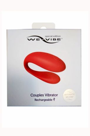 Перезаряжаемый вибромассажер для пар We-Vibe Special Edition Rechargeable - красный
