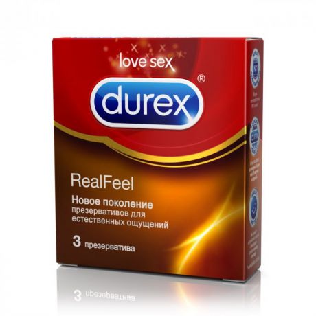 Презервативы Durex Real Feel для естественных ощущений – 12 шт