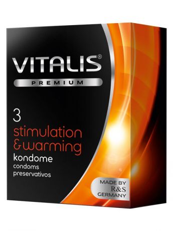 Презервативы Vitalis №3 Stimulation & Warming с согревающим эффектом