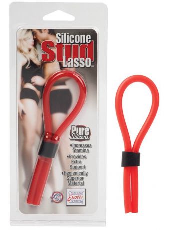 Лассо на пенис Silicone Stud Lasso Rings – красный