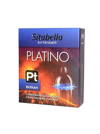 Стимулирующая насадка-презерватив Sitabella Platino – Вулкан