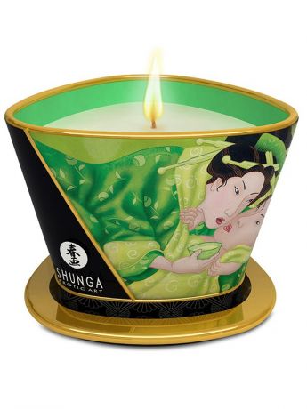 Массажное арома масло в виде свечи Exotic Green Tea "Зеленый чай" – 170 мл