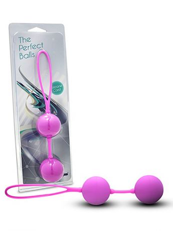 Вагинальные шарики The Perfect Balls на сцепке – розовый