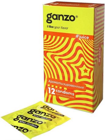 Презервативы Ganzo Juice ароматизированные – 12 шт