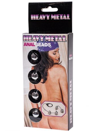 Анальные шарики Heavy Metal Anal Beads металлические – серебристые