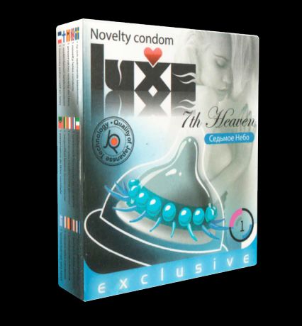 Презерватив Luxe «Седьмое небо» со стимулирующими шариками и усиками - 1 шт