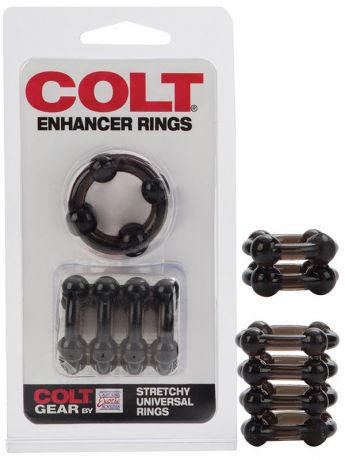Набор из 2-х эрекционных колец Colt Enhancer Rings – черный