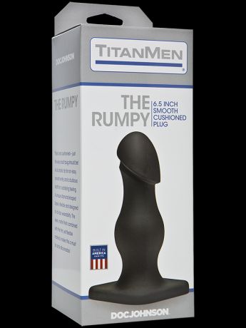 Анальная пробка TitanMen - The Rumpy с фаллическим кончиком – черный