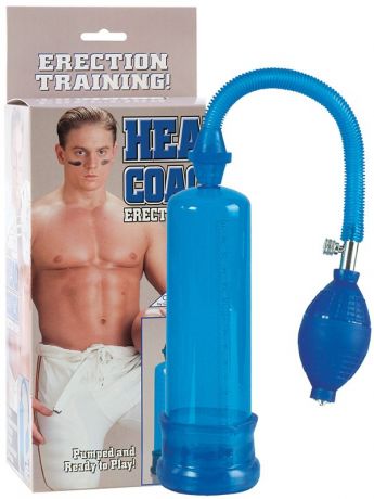 Вакуумная помпа Head Coach Penis Pump – синяя