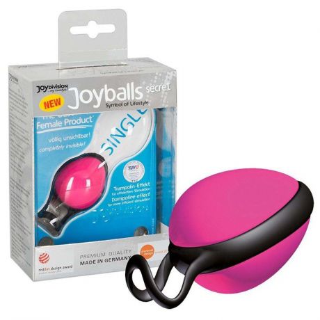 Вагинальный шарик Joyballs Secret со смещенным центром тяжести – розовый