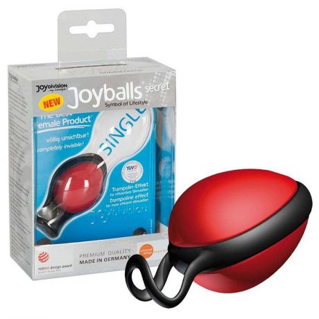 Вагинальный шарик Joyballs Secret со смещенным центром тяжести – красный