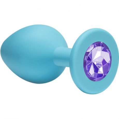 Анальная пробка Emotions Cutie Large Turquoise light purple crystal 4013-04Lola