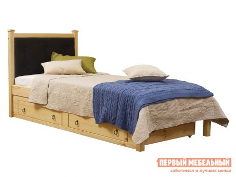Односпальная кровать Timberica Кровать Дания 1.1 мягкая с ящиками